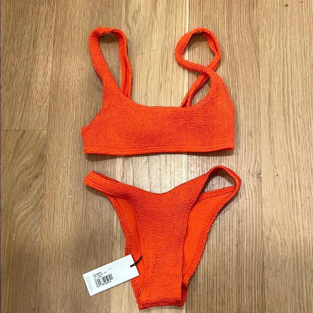 NWT BOUND By Bond-eye Australia Vibrant Orange Bikini Set